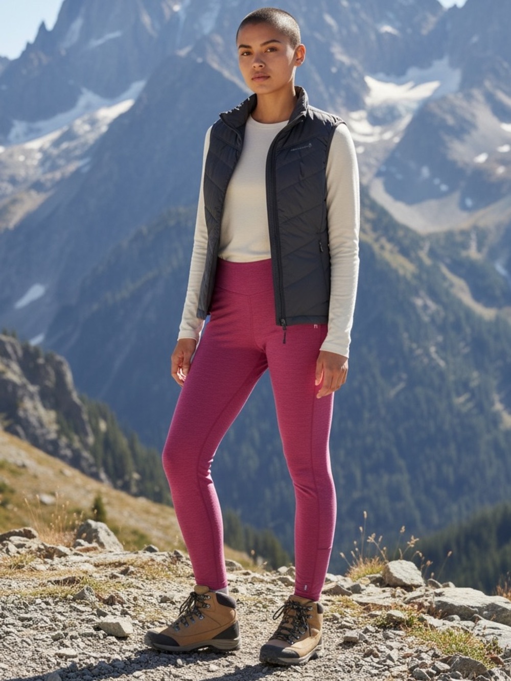NWT Smartwool Pink Merino Wool Thermal Baselayer Pant Legging